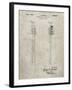 PP1102-Sandstone Toothbrush Flexible Head Patent Poster-Cole Borders-Framed Giclee Print