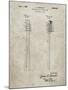 PP1102-Sandstone Toothbrush Flexible Head Patent Poster-Cole Borders-Mounted Giclee Print