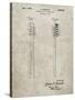 PP1102-Sandstone Toothbrush Flexible Head Patent Poster-Cole Borders-Stretched Canvas