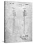 PP1102-Slate Toothbrush Flexible Head Patent Poster-Cole Borders-Stretched Canvas