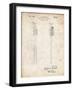 PP1102-Vintage Parchment Toothbrush Flexible Head Patent Poster-Cole Borders-Framed Giclee Print