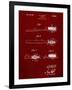 PP1103-Burgundy Toothbrush Flexible Head Patent Poster-Cole Borders-Framed Giclee Print