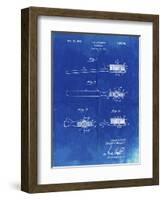 PP1103-Faded Blueprint Toothbrush Flexible Head Patent Poster-Cole Borders-Framed Giclee Print