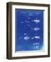 PP1103-Faded Blueprint Toothbrush Flexible Head Patent Poster-Cole Borders-Framed Giclee Print