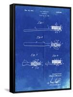 PP1103-Faded Blueprint Toothbrush Flexible Head Patent Poster-Cole Borders-Framed Stretched Canvas