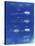 PP1103-Faded Blueprint Toothbrush Flexible Head Patent Poster-Cole Borders-Stretched Canvas