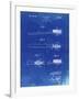 PP1103-Faded Blueprint Toothbrush Flexible Head Patent Poster-Cole Borders-Framed Giclee Print