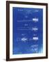 PP1103-Faded Blueprint Toothbrush Flexible Head Patent Poster-Cole Borders-Framed Giclee Print