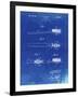 PP1103-Faded Blueprint Toothbrush Flexible Head Patent Poster-Cole Borders-Framed Giclee Print