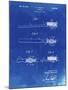 PP1103-Faded Blueprint Toothbrush Flexible Head Patent Poster-Cole Borders-Mounted Giclee Print