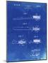 PP1103-Faded Blueprint Toothbrush Flexible Head Patent Poster-Cole Borders-Mounted Giclee Print