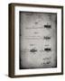 PP1103-Faded Grey Toothbrush Flexible Head Patent Poster-Cole Borders-Framed Giclee Print