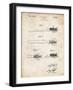 PP1103-Vintage Parchment Toothbrush Flexible Head Patent Poster-Cole Borders-Framed Giclee Print