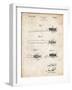 PP1103-Vintage Parchment Toothbrush Flexible Head Patent Poster-Cole Borders-Framed Giclee Print