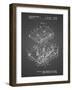 PP1104-Black Grid Toshiba Cassette Tape Recorder Patent Poster-Cole Borders-Framed Giclee Print