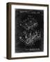 PP1104-Black Grunge Toshiba Cassette Tape Recorder Patent Poster-Cole Borders-Framed Giclee Print