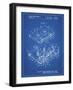 PP1104-Blueprint Toshiba Cassette Tape Recorder Patent Poster-Cole Borders-Framed Giclee Print