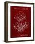 PP1104-Burgundy Toshiba Cassette Tape Recorder Patent Poster-Cole Borders-Framed Giclee Print