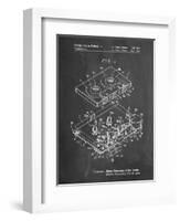 PP1104-Chalkboard Toshiba Cassette Tape Recorder Patent Poster-Cole Borders-Framed Giclee Print