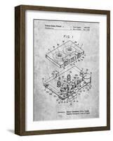 PP1104-Slate Toshiba Cassette Tape Recorder Patent Poster-Cole Borders-Framed Giclee Print