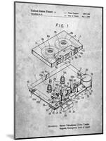 PP1104-Slate Toshiba Cassette Tape Recorder Patent Poster-Cole Borders-Mounted Giclee Print