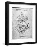 PP1104-Slate Toshiba Cassette Tape Recorder Patent Poster-Cole Borders-Framed Giclee Print