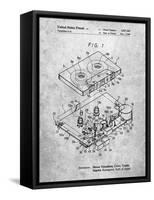 PP1104-Slate Toshiba Cassette Tape Recorder Patent Poster-Cole Borders-Framed Stretched Canvas