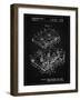 PP1104-Vintage Black Toshiba Cassette Tape Recorder Patent Poster-Cole Borders-Framed Giclee Print