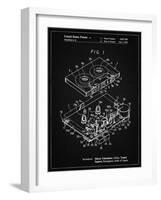 PP1104-Vintage Black Toshiba Cassette Tape Recorder Patent Poster-Cole Borders-Framed Giclee Print