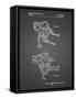 PP1107-Black Grid Mattel Space Walking Toy Patent Poster-Cole Borders-Framed Stretched Canvas