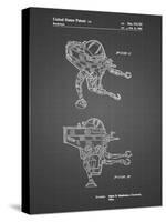 PP1107-Black Grid Mattel Space Walking Toy Patent Poster-Cole Borders-Stretched Canvas