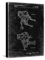 PP1107-Black Grunge Mattel Space Walking Toy Patent Poster-Cole Borders-Stretched Canvas