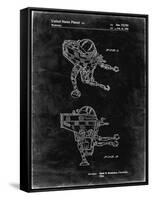 PP1107-Black Grunge Mattel Space Walking Toy Patent Poster-Cole Borders-Framed Stretched Canvas