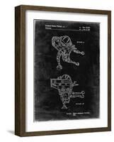 PP1107-Black Grunge Mattel Space Walking Toy Patent Poster-Cole Borders-Framed Giclee Print