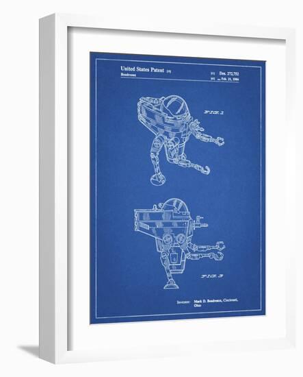 PP1107-Blueprint Mattel Space Walking Toy Patent Poster-Cole Borders-Framed Giclee Print