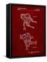 PP1107-Burgundy Mattel Space Walking Toy Patent Poster-Cole Borders-Framed Stretched Canvas