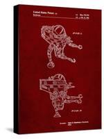 PP1107-Burgundy Mattel Space Walking Toy Patent Poster-Cole Borders-Stretched Canvas