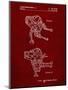 PP1107-Burgundy Mattel Space Walking Toy Patent Poster-Cole Borders-Mounted Giclee Print
