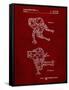 PP1107-Burgundy Mattel Space Walking Toy Patent Poster-Cole Borders-Framed Stretched Canvas