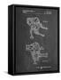 PP1107-Chalkboard Mattel Space Walking Toy Patent Poster-Cole Borders-Framed Stretched Canvas