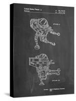 PP1107-Chalkboard Mattel Space Walking Toy Patent Poster-Cole Borders-Stretched Canvas