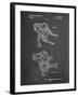 PP1107-Chalkboard Mattel Space Walking Toy Patent Poster-Cole Borders-Framed Giclee Print