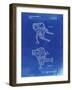 PP1107-Faded Blueprint Mattel Space Walking Toy Patent Poster-Cole Borders-Framed Giclee Print