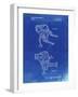 PP1107-Faded Blueprint Mattel Space Walking Toy Patent Poster-Cole Borders-Framed Giclee Print