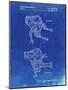 PP1107-Faded Blueprint Mattel Space Walking Toy Patent Poster-Cole Borders-Mounted Giclee Print