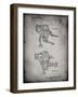 PP1107-Faded Grey Mattel Space Walking Toy Patent Poster-Cole Borders-Framed Giclee Print
