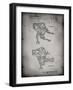 PP1107-Faded Grey Mattel Space Walking Toy Patent Poster-Cole Borders-Framed Giclee Print