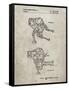 PP1107-Sandstone Mattel Space Walking Toy Patent Poster-Cole Borders-Framed Stretched Canvas