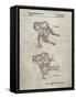 PP1107-Sandstone Mattel Space Walking Toy Patent Poster-Cole Borders-Framed Stretched Canvas