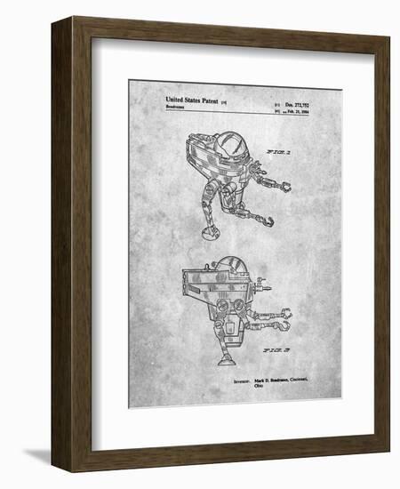 PP1107-Slate Mattel Space Walking Toy Patent Poster-Cole Borders-Framed Giclee Print